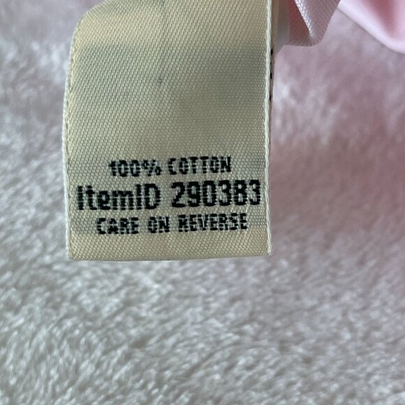 L.L.Bean Womens Pink Wrinkle-Resistant Cotton Shirt Large Long Sleeve Button New - Picture 6 of 9